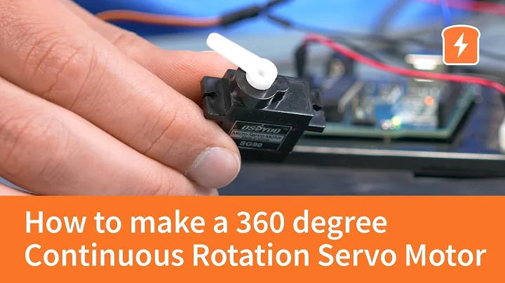 How to make a 360 degree Continuous Rotation Servo Motor