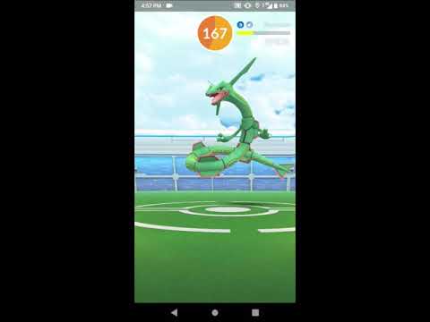 【ポケモンGO】レックウザ 2人討伐 (つばめがえし)