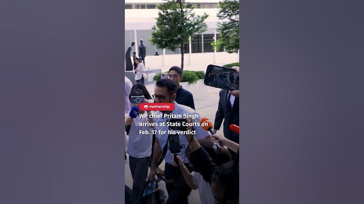 WP chief Pritam Singh arrives at State Courts on Feb. 17 for his verdict
