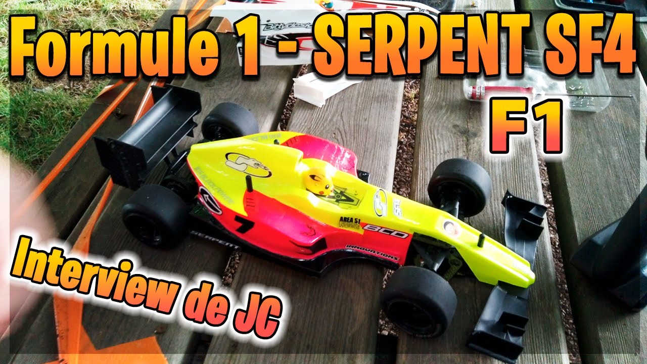 F1 Serpent SF4 RC - Formule 1 RC 1/10e - Interview de JC 