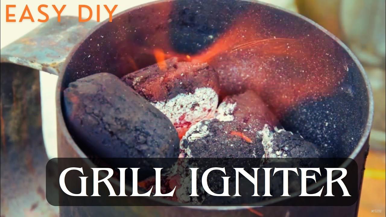 How to make charcoal chimney starter for grill YouTube