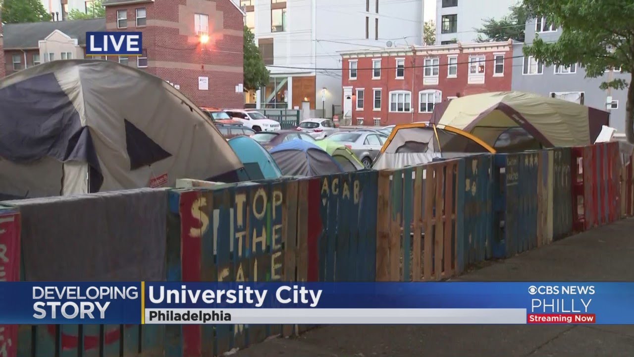 Sheriff's office expected to remove University City Townhomes encampment in West Philadelphia on Mon