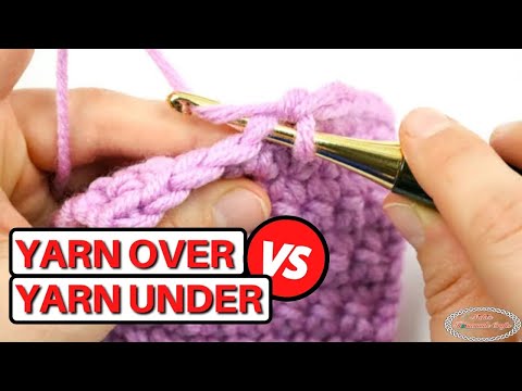 How to Crochet Yarn Over vs Yarn Under - Correct Way Made Easy