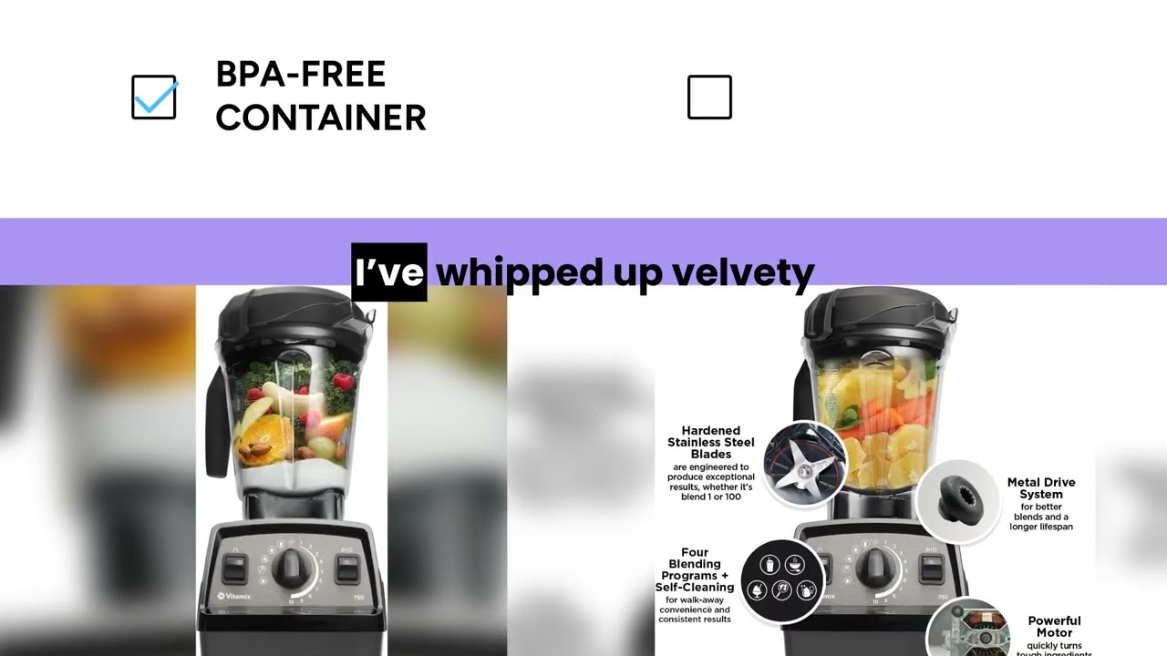 Vitamix Propel Series 750 Blender, Professional Grade Blender, 4 Presets + Self Cleaning, Smoothie