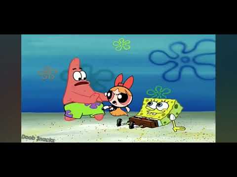 The powerpuff girls beat up Patrick