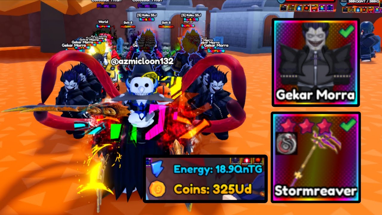 Я достиг 18,9QnTQ энергии 💥 Получил полный Gekar Morra Supreme и 3★ Stormreaver в аниме Eternal