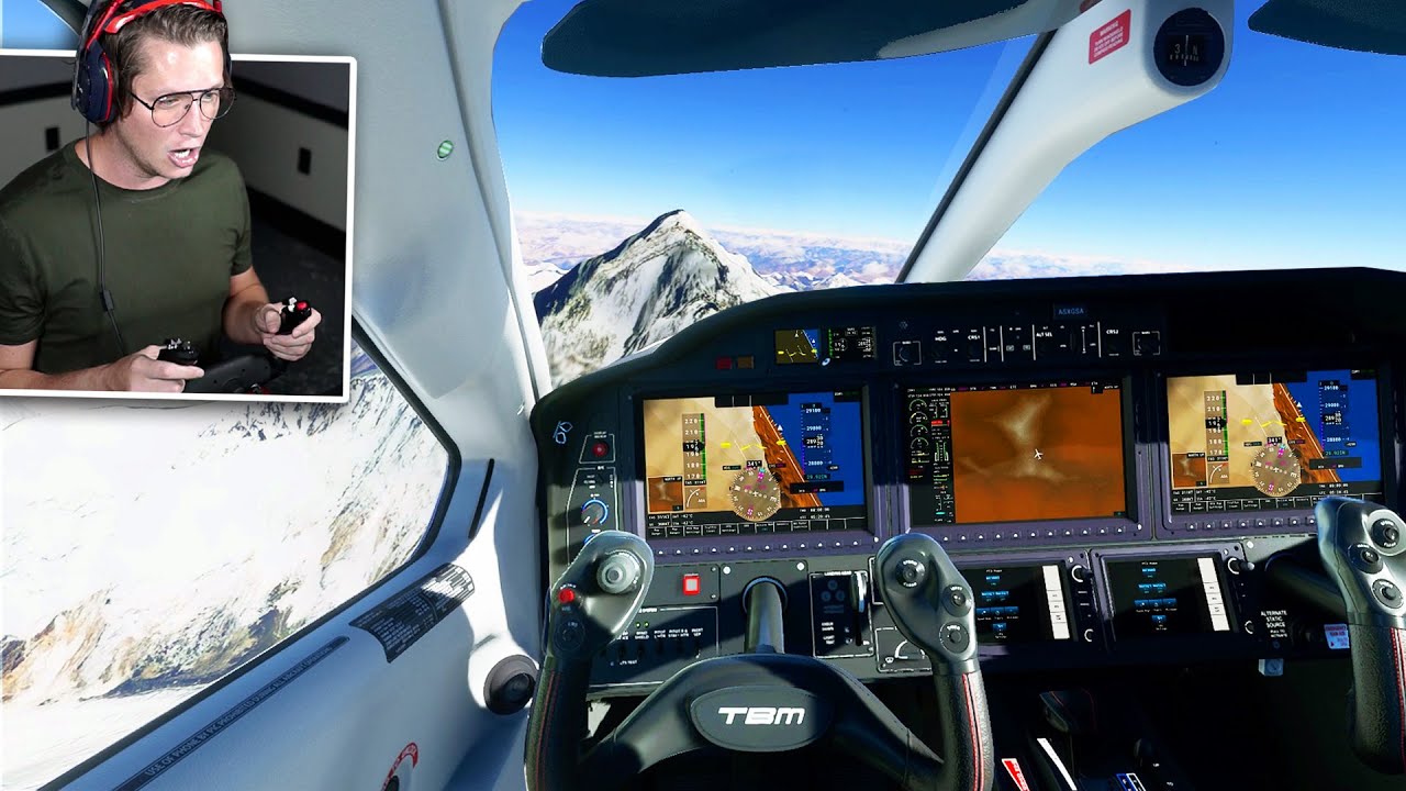FLYING TO THE TOP OF MOUNT EVEREST - Microsoft Flight Simulator - Part 4