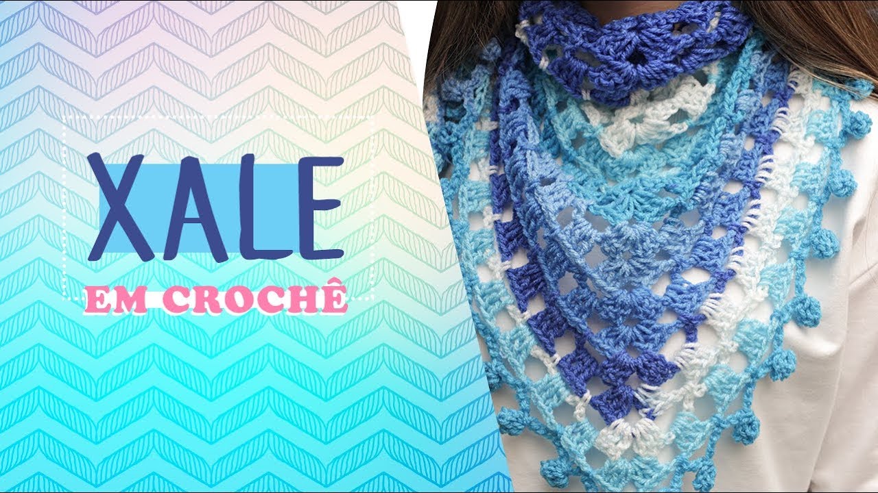 Xale em crochê