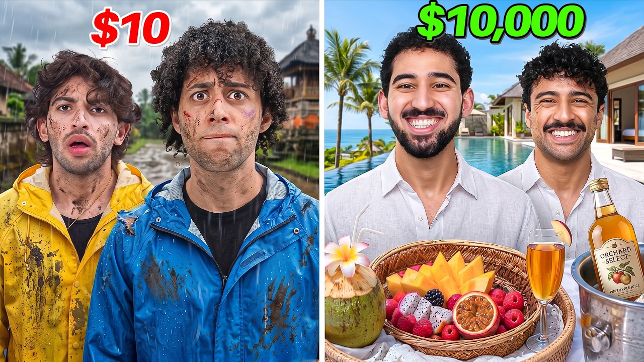 Surviving a $10 vs $10,000 Vacation!