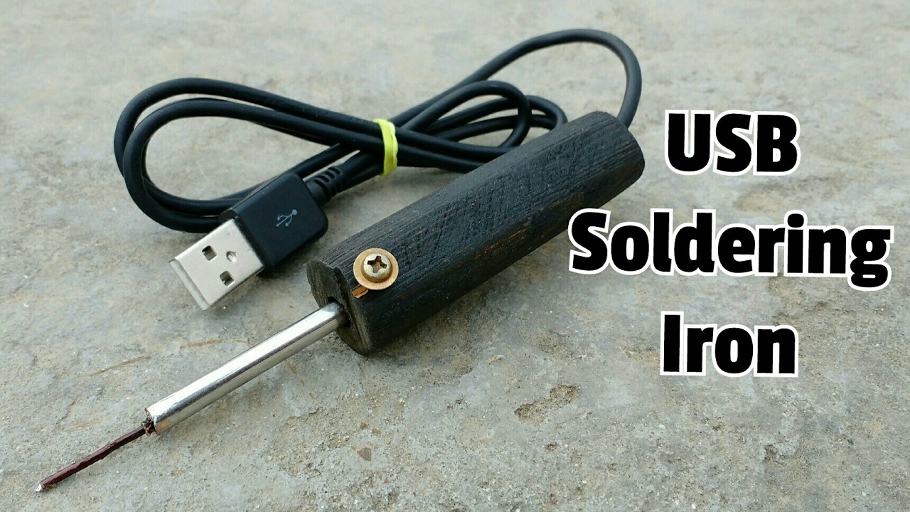 pen spørge Jolly How to Make a USB Soldering iron at home - YouTube
