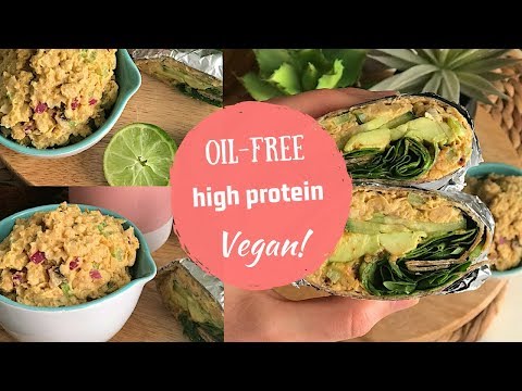 Curry Chickpea Salad Recipe - Oil Free + VEGAN