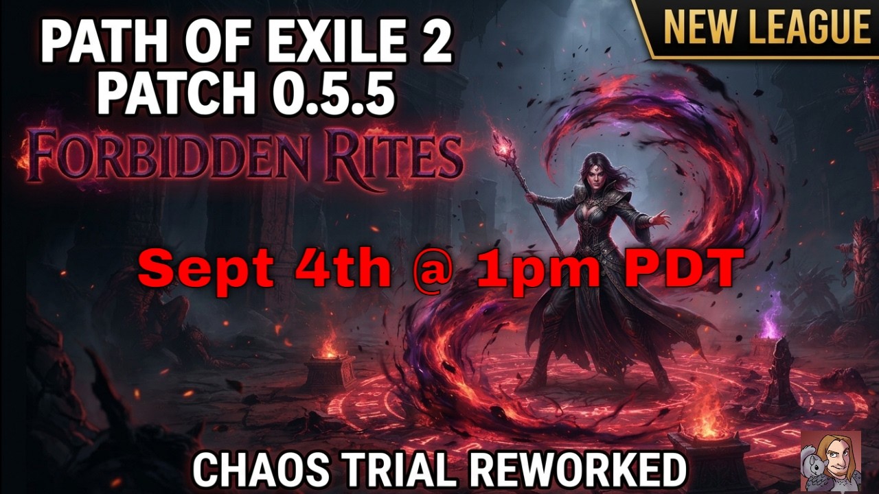 Path Of Exile 2 Patch 0.5.5 - Forbidden Rites Event League (Sept 4th @ 1pm pdt)
