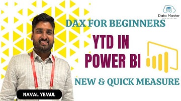 3.15. YTD in Power BI: DAX| New & Quick Measure | DAX for beginners