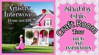 Shabby Chic Craft Room Tour, DIY, Storage Ideas and Inspiration #craftroomtour #craftroomstorage