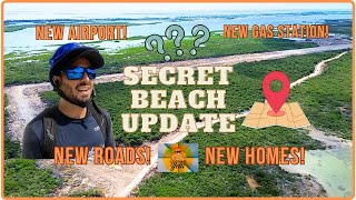 HUGE Secret Beach Update! Feb 2024 Ambergris Caye, BELIZE