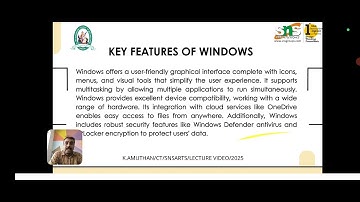 Windows Operating systems  | SNS Instititions | Lecture video