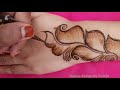 very easy simple mehndi design| latest arabic mehndi design for back hand 2020| simple mehndi design