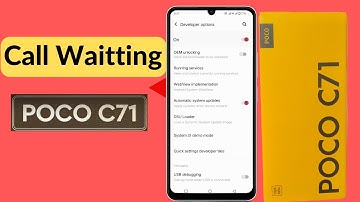 poco c71 call waiting setting, poco c71 me call waiting kaise kare