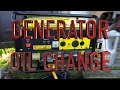 Power generator oil change