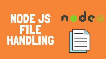Node JS File Handling - reading and writing files