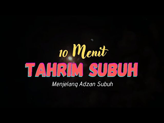 Tarhim 10 menit menjelang adzan subuh class=