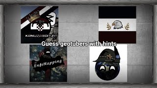 Guess geotubers with hints