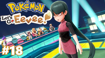 Pokémon lets go Eevee gameplay walkthrough part 18 saffron city gym leader Sabrina