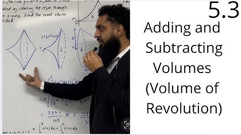 Edexcel AS Level Further Maths: 5.3 Adding and Subtracting Volumes (Volumes of Revolution)
