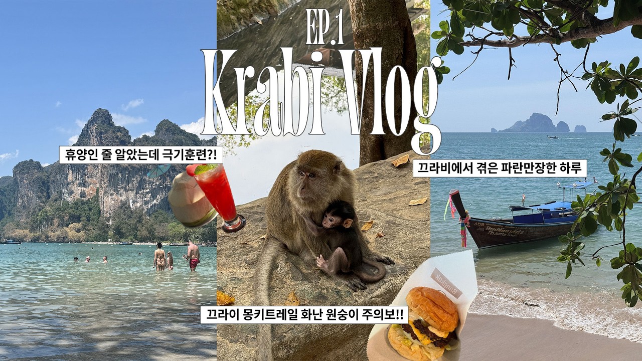 🇹🇭🏝️ ep.01 끄라비에서 만난 인생 석양, 그리고 인생 맛집 🍜 (ft. 몽키 트레일의 실체)
