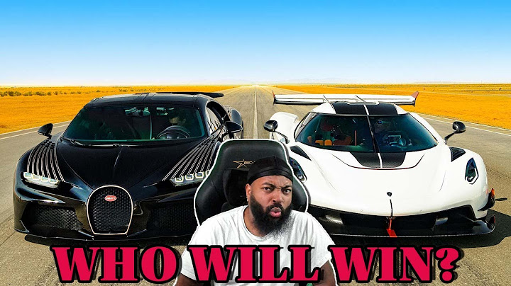 KOENIGSEGG JESKO V BUGATTI CHIRON SUPER SPORT DRAG RACE (REACTION)