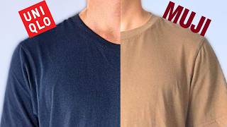 Who Makes The Better Basic Tee? | UNIQLO vs Muji Detailed Comparison