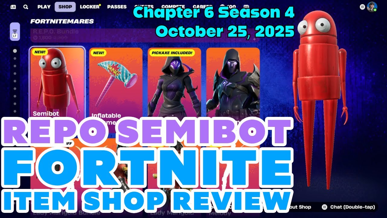 New REPO SEMIBOT in Fortnite Item Shop Review, 10/25/2025 ...
