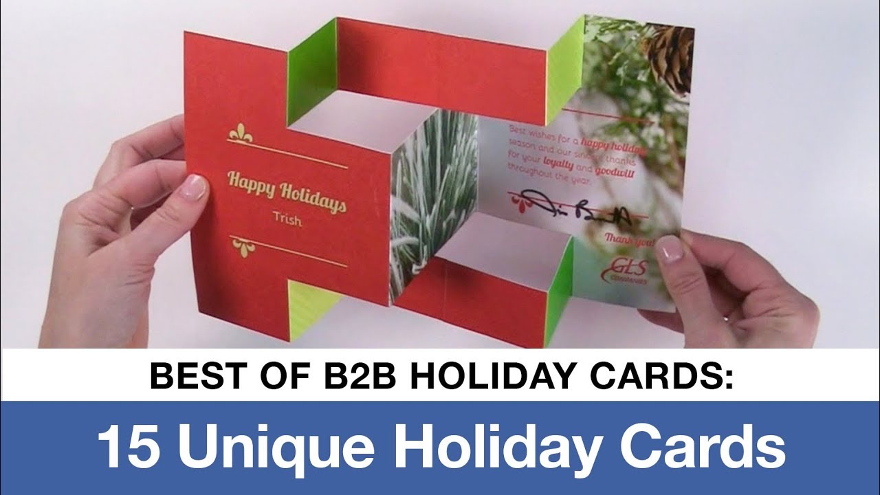 Best of Unique Holiday Cards - 15 Unique B2B Holiday Card Ideas - YouTube