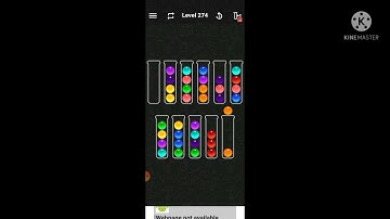 ball sort color water puzzle level:274