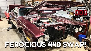 Smoke And Glorious Noises - Budget Built 440 Swap In The 'Toolbox' 1973 Dodge Charger by Dead Dodge Garage 22,205 views 2 months ago 43 minutes