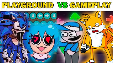 FNF Character Test | Gameplay VS Playground | Tails Exe, Corrupted Sonic, Pow Sky