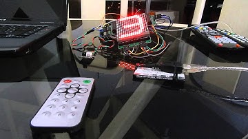 16x16 red dot LED matrix controlled by IR - Part 2
