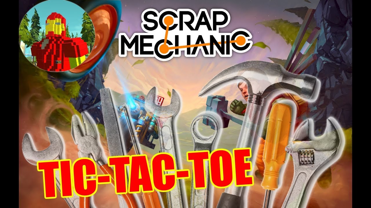 Scrap Mechanic: Using the blueprint editor to create tictactoe!