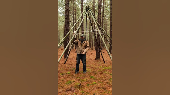 Warm & Cozy Teepee Shelter Build
