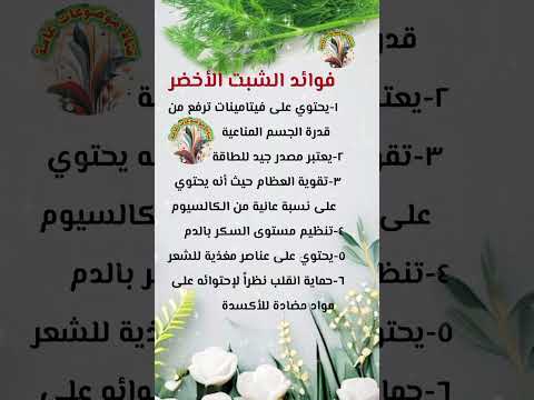 اهم الفوائد الصحية في الشبت الأخضر اكسبلور