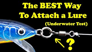 The best way to attach a fishing lure is... (split rings, swivels, loop knots tested underwater) screenshot 3