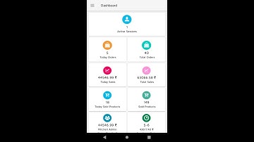 Odoo POS Dashboard Android Application (V12)