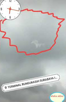 penampakan sosok Kuda terbang di terminal BUNGURASIH SURABAYA.