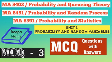 PRP/ PQT/ P&S / Unit 1 / Probability and Random Variables / MCQ 3