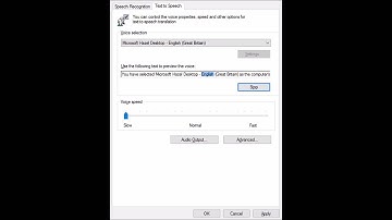 Windows 10 - Text to speech