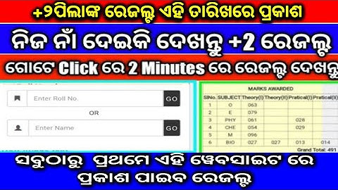 CHSE Odisha Class 12th +2 Result 2022 Today | How To Check +2 Result Official Websites