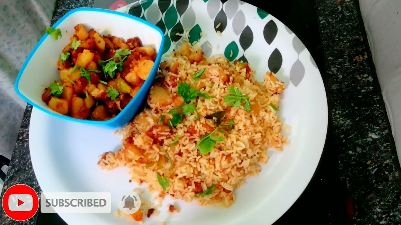How to make potato rice in telugu yummy yummy potato rice and fry 