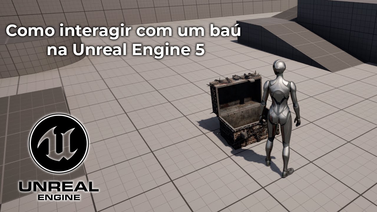Tutorial Como interagir com um baú na Unreal Engine 5 - YouTube