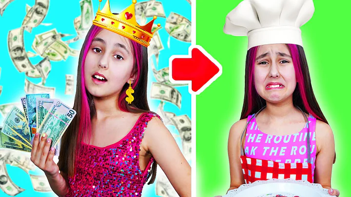 Rich Girl Became Broke! How to earn money at schoo...