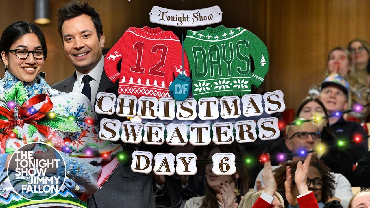 12 Days of Christmas Sweaters 2023: Day 6 | The Tonight Show Starring Jimmy Fallon